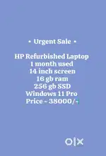 Hp laptop 14inch