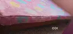 Bed with wheels and a matress