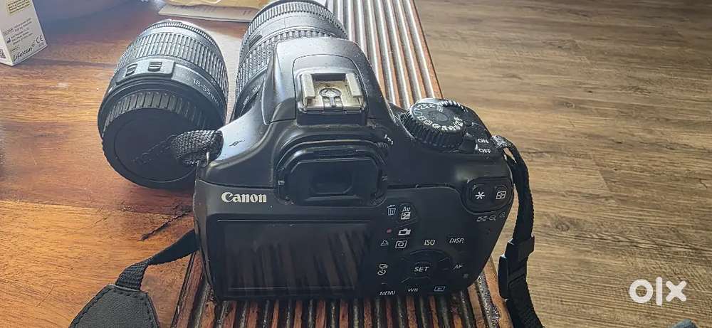 Canon EOS 1100D dslr with two lenses
