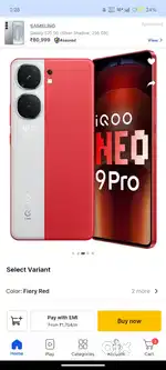 Iqoo neo 9 pro 8/256 gb  exchange available