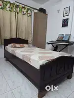 2 Single Wooden Beds with Brand New Mattresses – Great Condition, Pune
