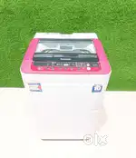 Panasonic red colour, top load washing machine