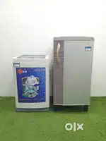 Combo Lg blue colour Washing machine&Godrej 190ltrs refrigerator