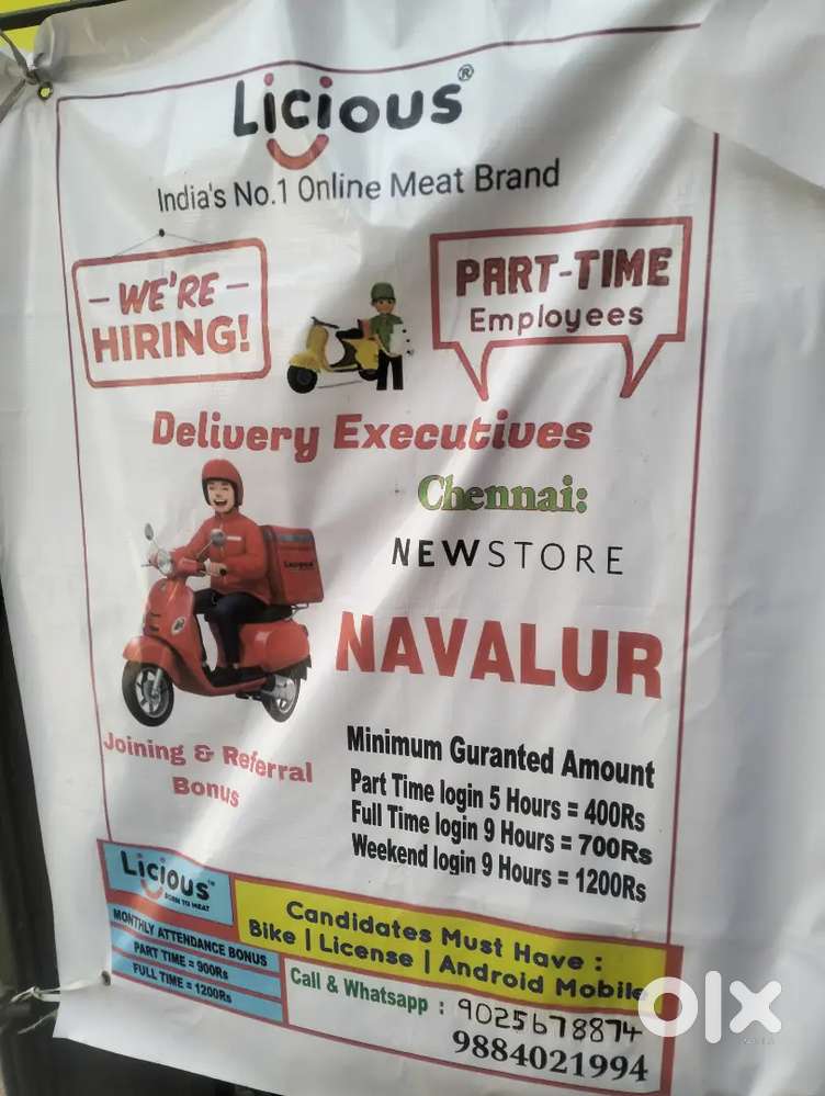 Licious delivery job