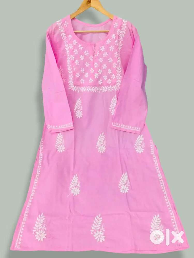 Chikankari organza kurta