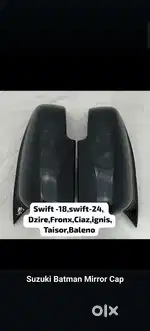 Swift Dzire fronx ciaz Baleno ignis taisor batman mirror cover