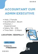 Hiring - Accountant Cum Admin Executive