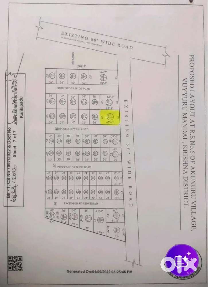 369 sq yards North East corner Plot Available near Bandar Road