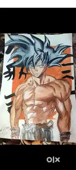 Art drawing of Goku