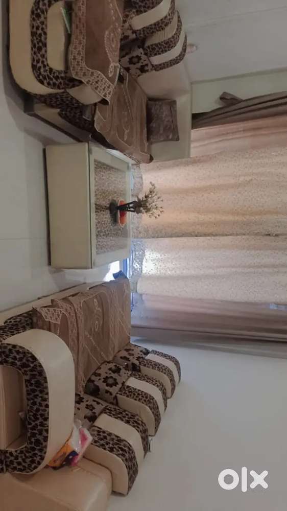 New Ltype sofa Brown colour 2 sofa  with 1table