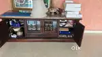 Italian marble top heavy built chest TV unit crockery shelf multi use