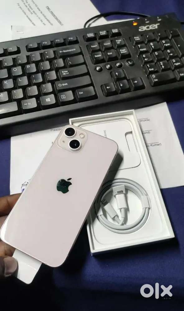 I phone 13 refurbished with bill box all kit available Good condition.