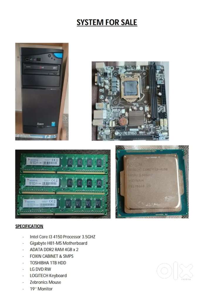 Intel i3 desktop