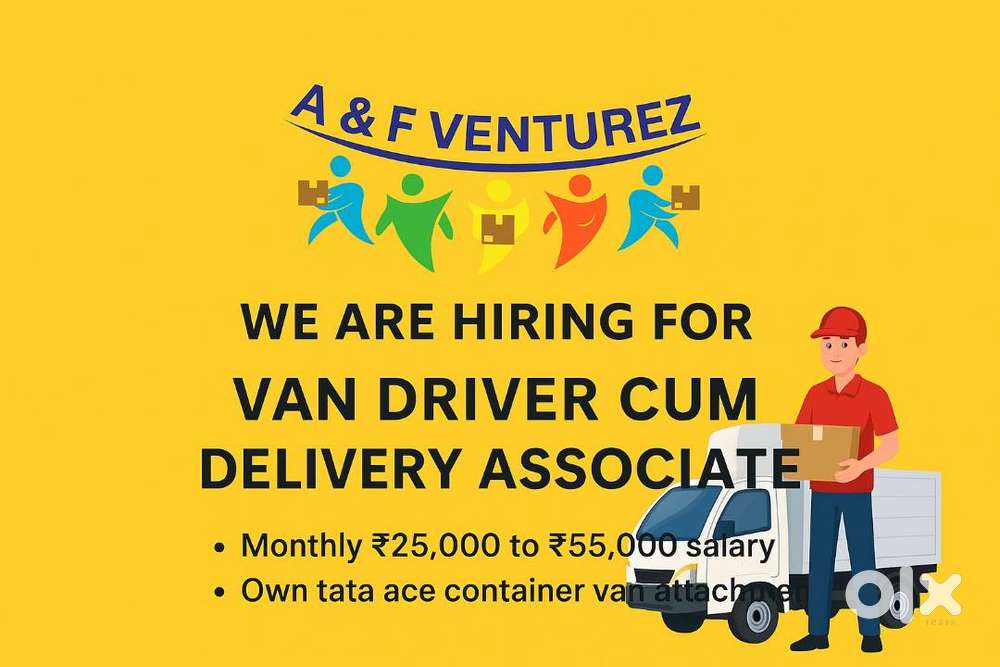 Hiring Van Driver Cum Delivery Associate