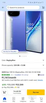 Iqoo Neo 10 R 8/256