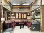 2 set of sofas, kitchen island with storage, glass cabinate