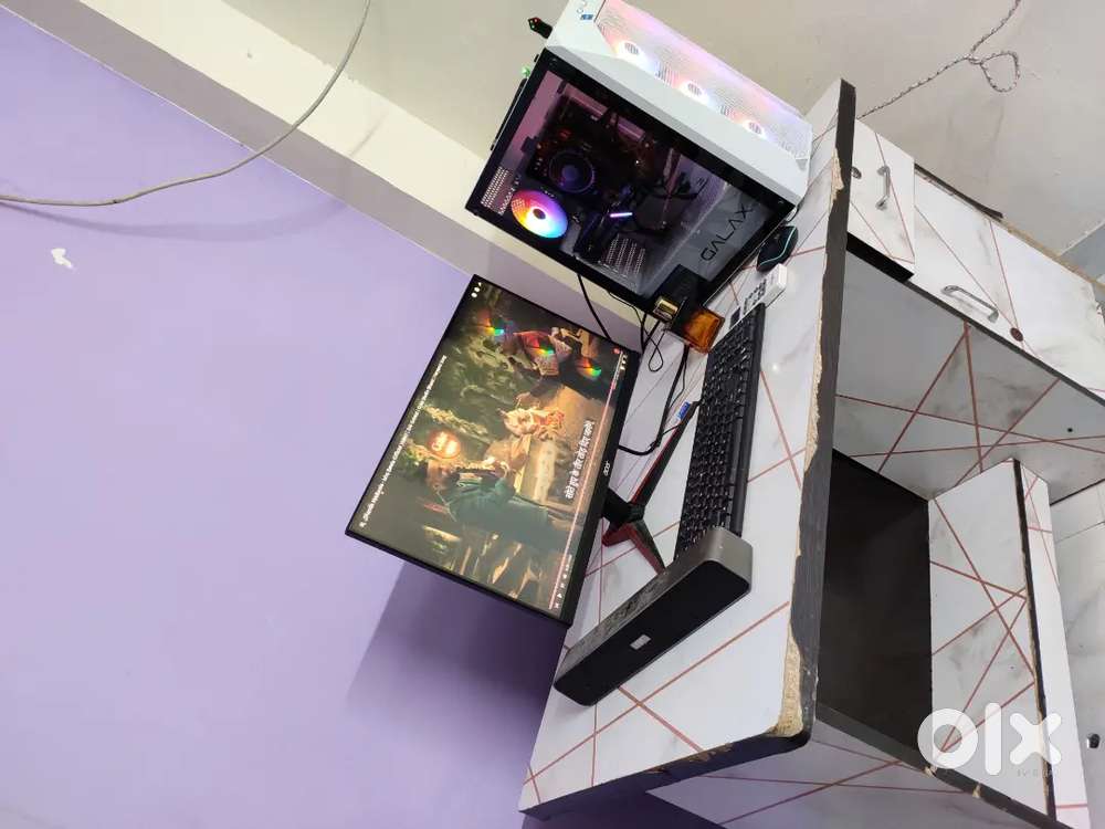 Gaming PC and full setup chair, table and monitor under 50,000