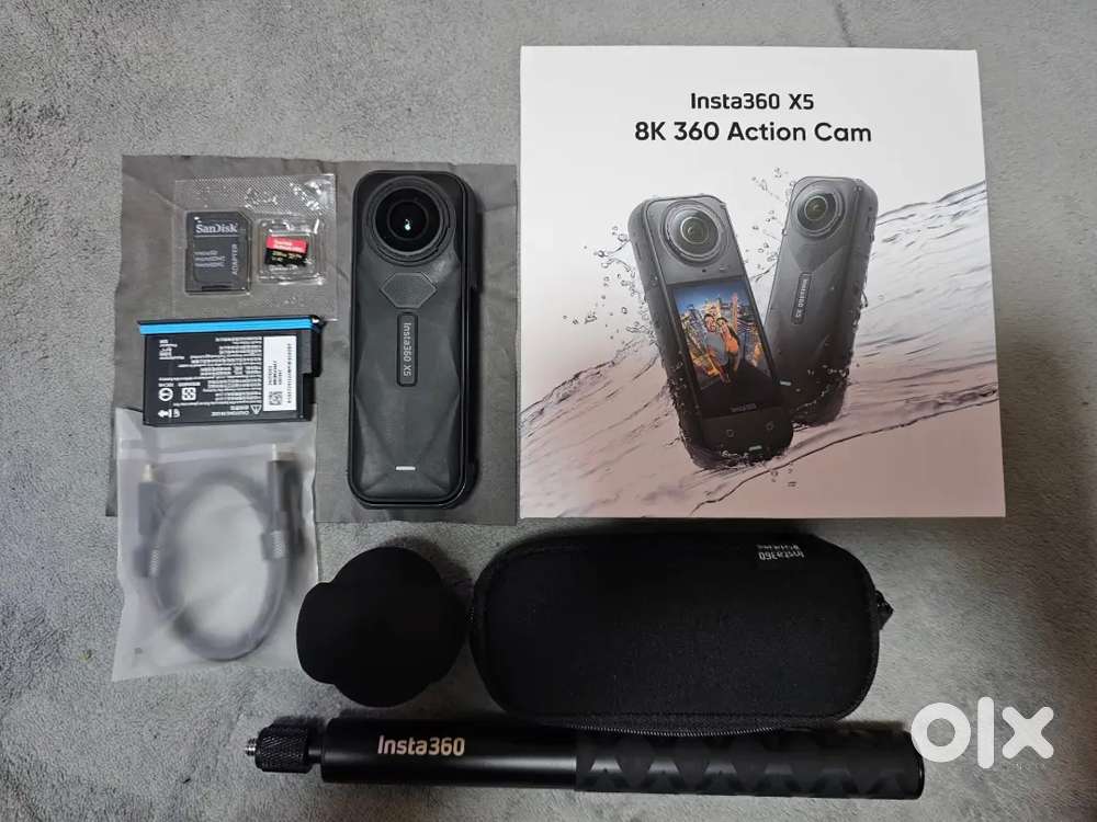 Insta360 X5 Bundle, 360 8k Action Camera