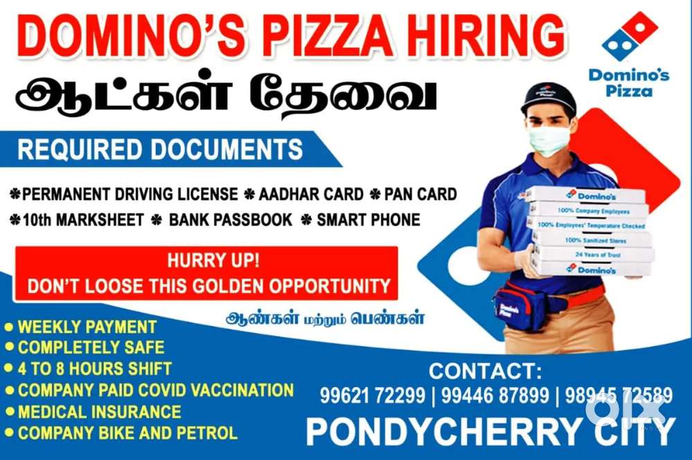 Delivery work dominos Pizza