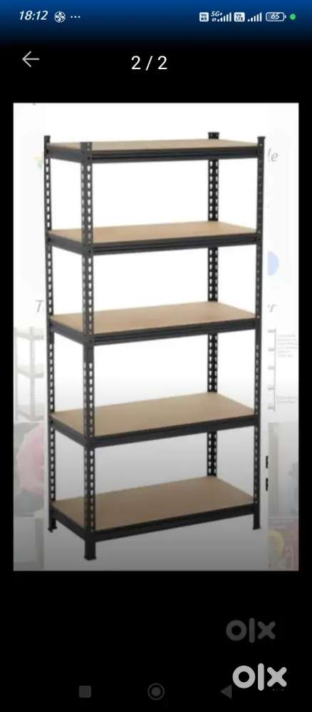 एक लोहे का रेक एडजटेबल वाला 36 चौड़ा 15 गहरा 99 ऊंचाई