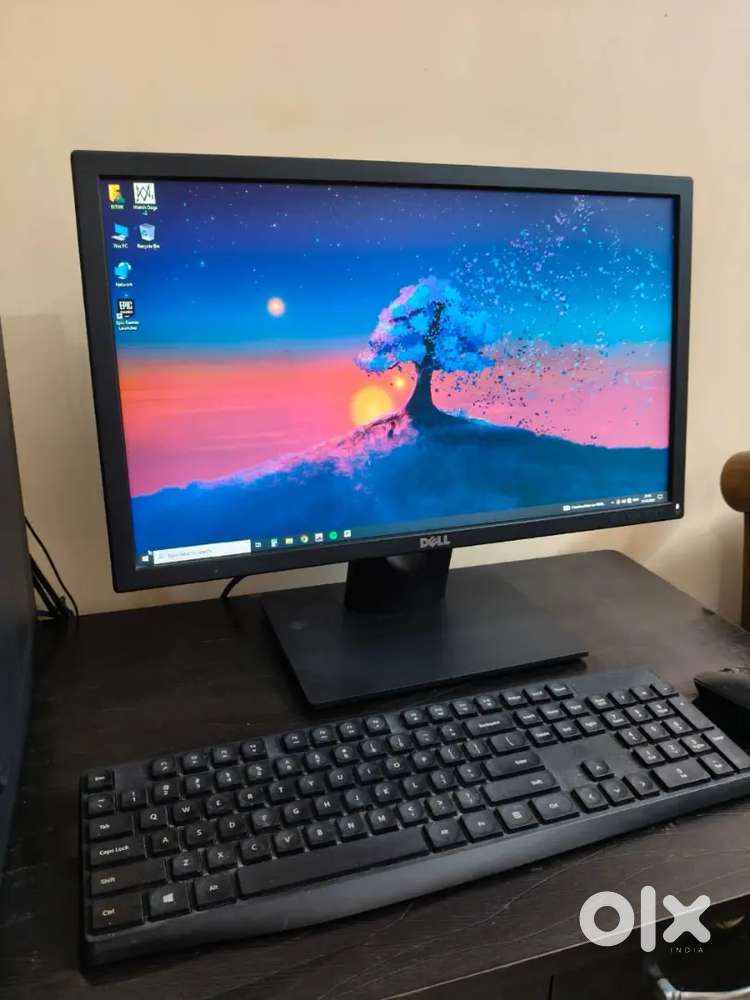 Complete PC Setup with Table – Ryzen 3, 8GB RAM, 1TB HDD, Dell Monitor
