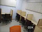6-SEATER FURNISHED OFFICE WITH MANAGER CABIN+ROOFTOP CAFETERIA