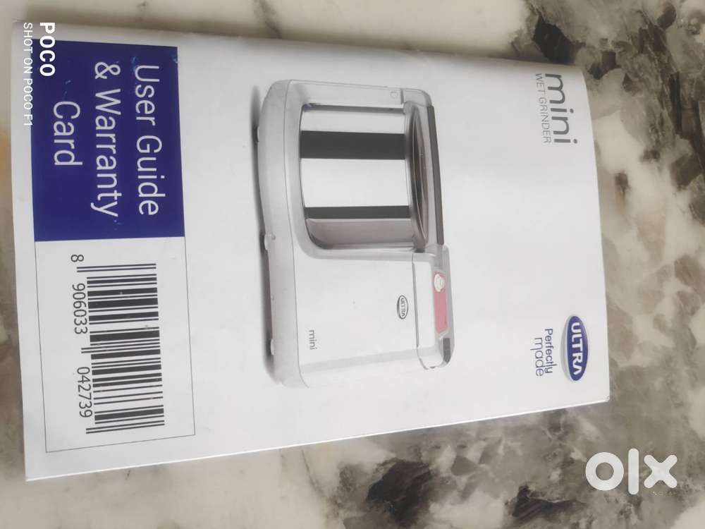Ultra mini wet grinder - 1.2 litre - Grey, White