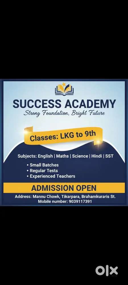 Choching kids std lkg to 9th