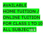 Experienced Home Tutor / Online Tutor