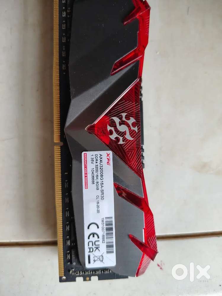 Xpg 8gb gaming ddr4 Ram desktop 3200 mhz And Crucial Balistix 8Gb same