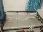 Wood sofa 5 seater