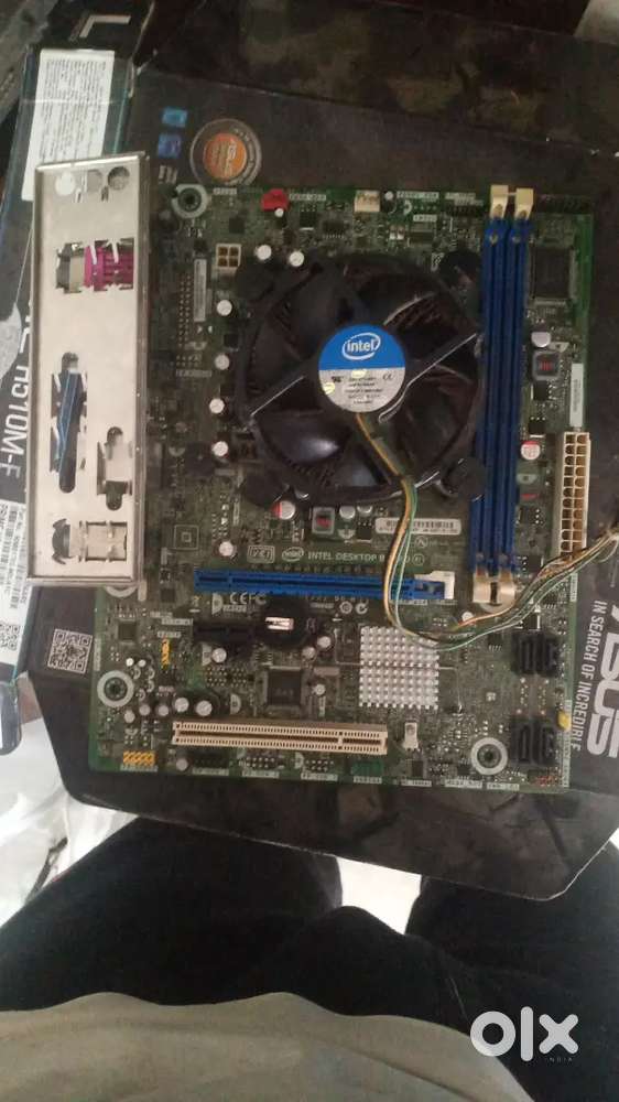 H61 motherboard with processor