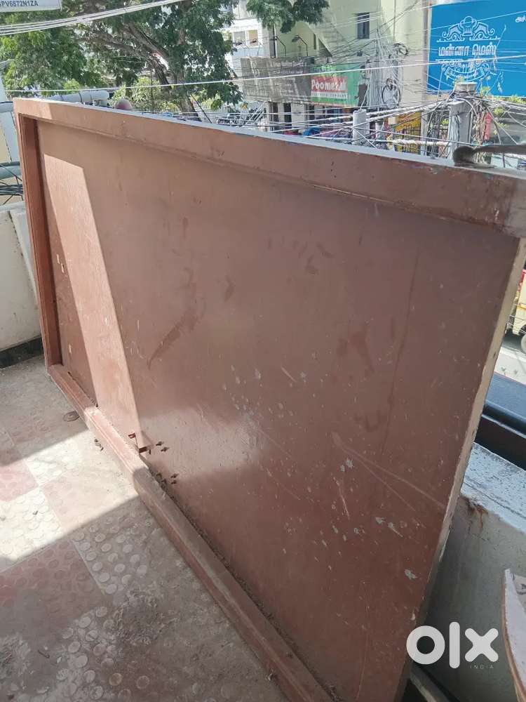 Wooden door with frame