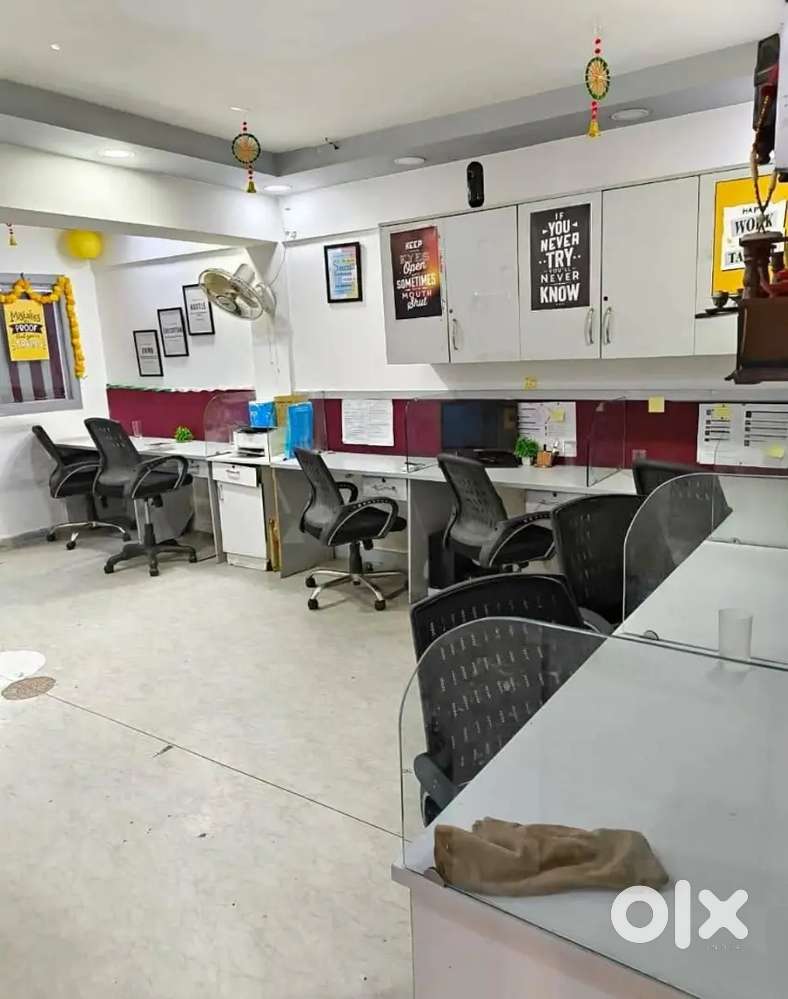 1 Director Cabin 9 Workstation Fully Furnished Office Space For Rent