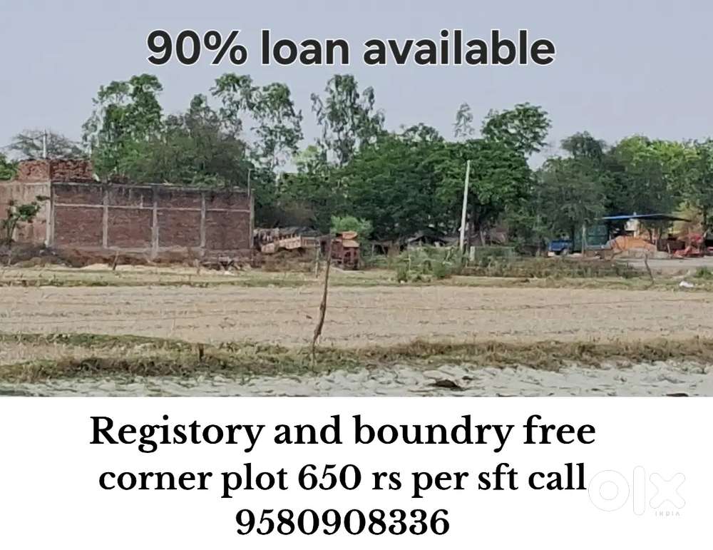 Corner Plot Near Nilansh Theme Park Itaunja Sitapur Registry Free