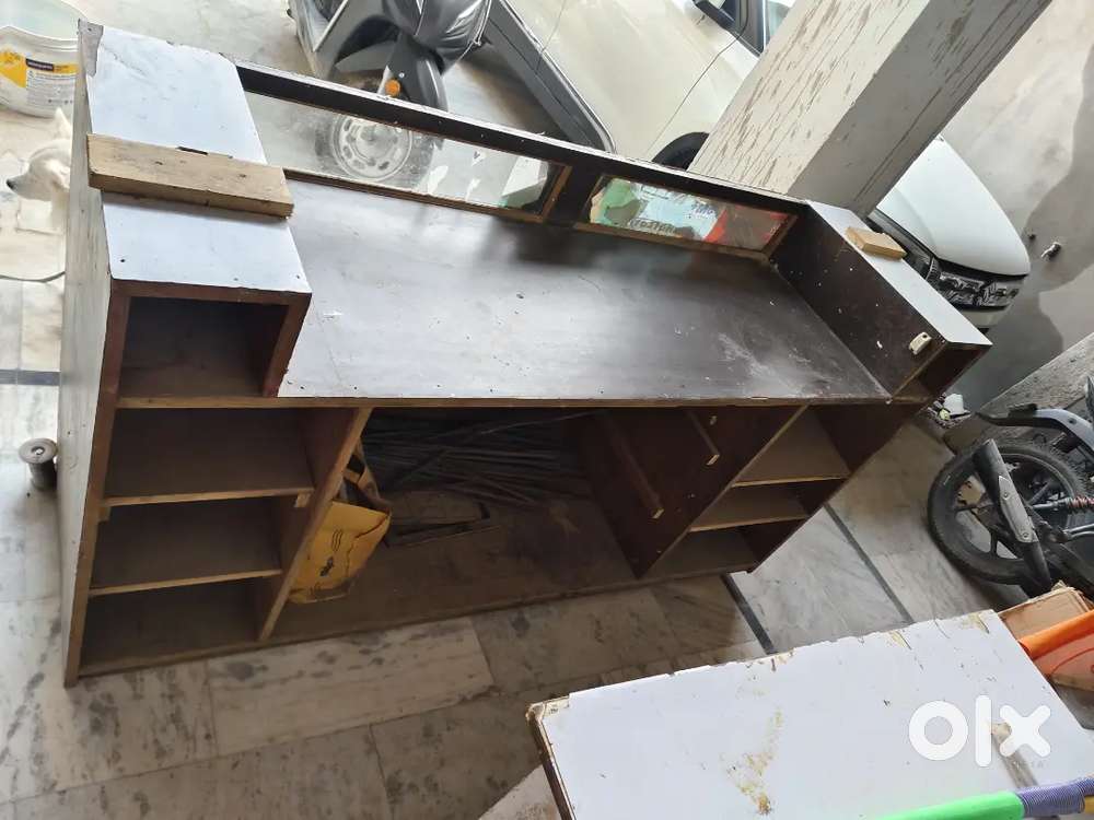 Wooden counter