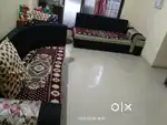 10 seater sofa set grey-black colour 1 year used in best condition
