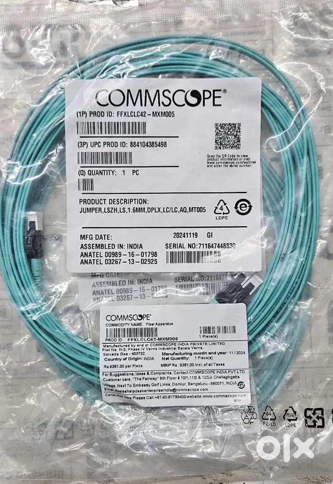 We buy !!  Fiber Cables in commscope, hpe , dell and many more