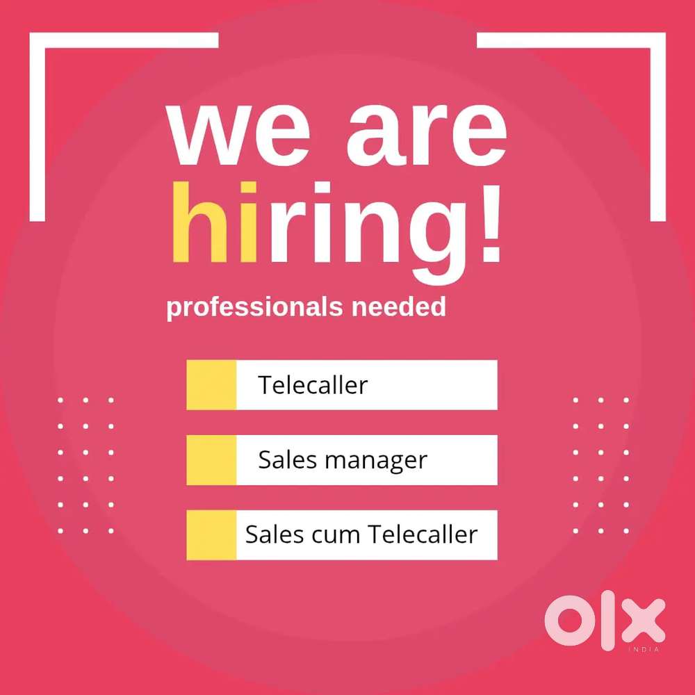 Urgent need experience female telecaller