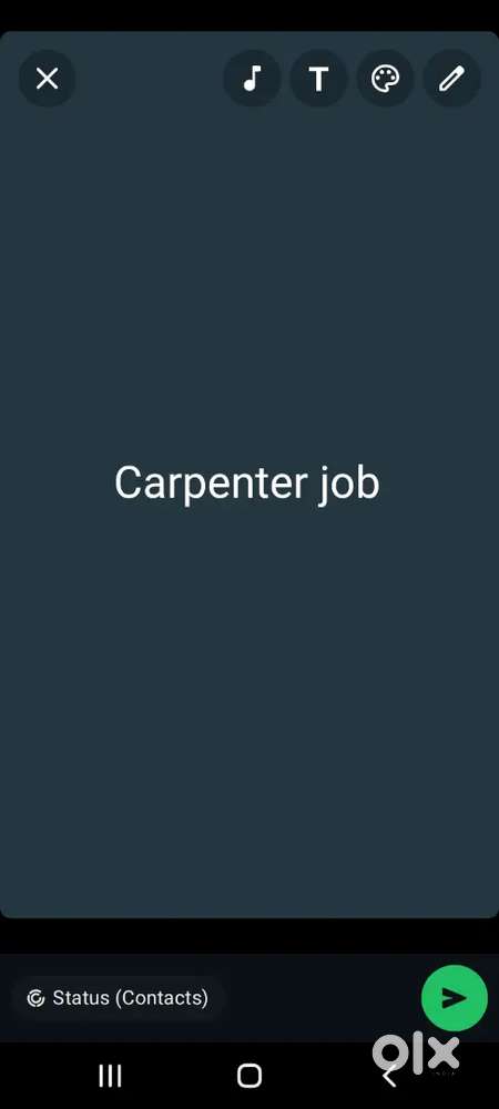 ആശാരി പണിക് ആളെ ആവശ്യം ഉള്ളവർ കോൺടാക്ട് ചെയ്യുക