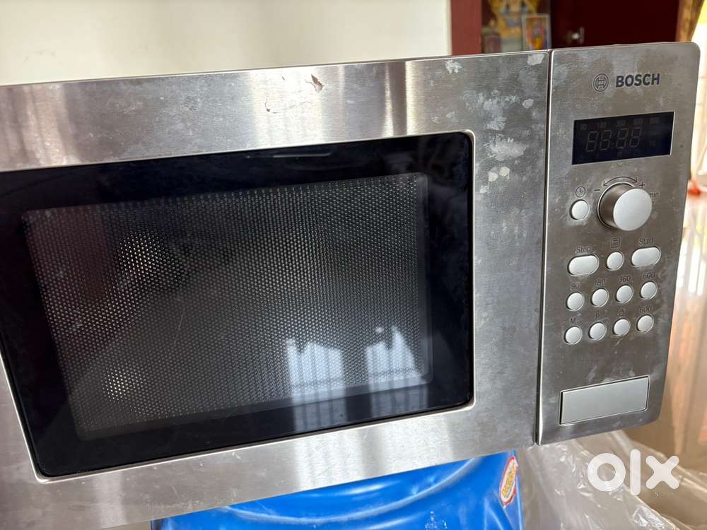 Bosch Free Standing 800W Microwave Oven Brushed Steel
