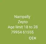 Wanted male pickers in Nampally