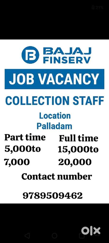 Bajaj finance collection staff