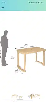 Old nilkamal dining table