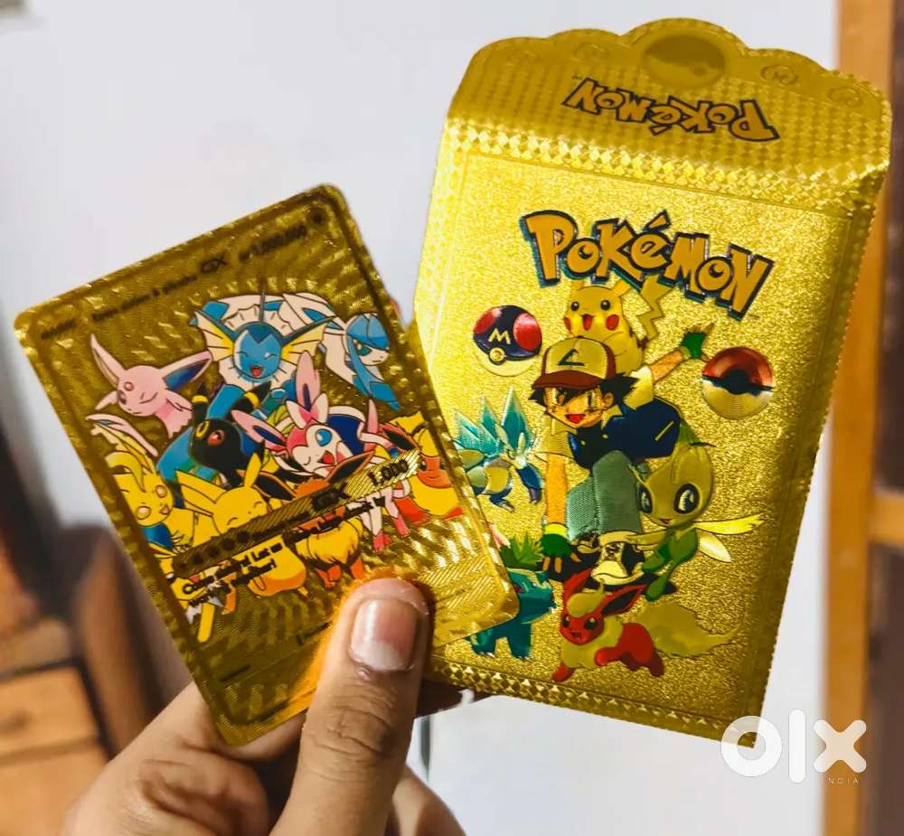Eeve sisters & pikachu gold varient Gx Hp 1,000,000