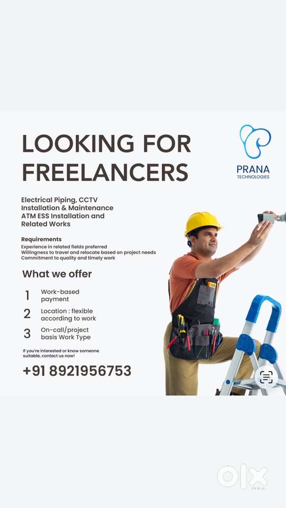 CCTV & Electrical Freelancers Needed