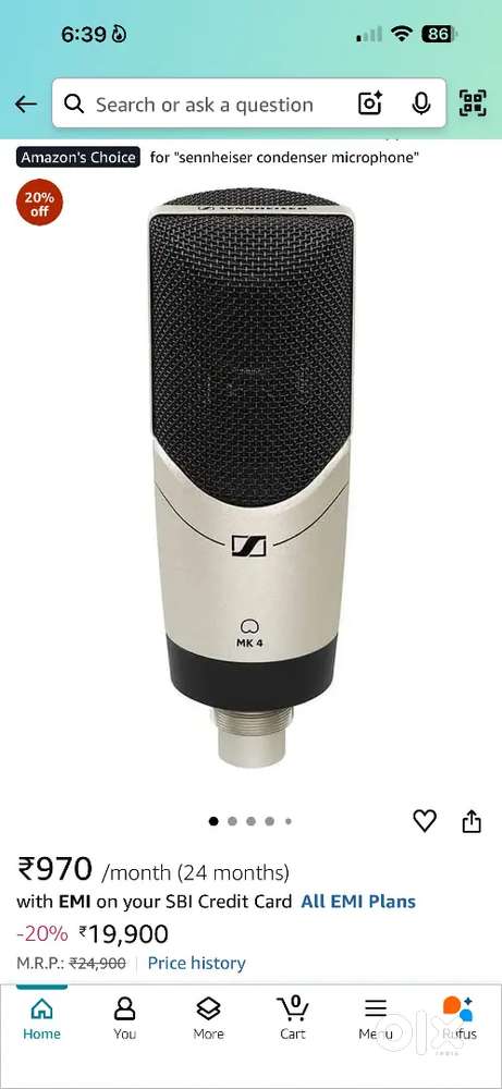 Sennheiser MK4 Condenser Microphone