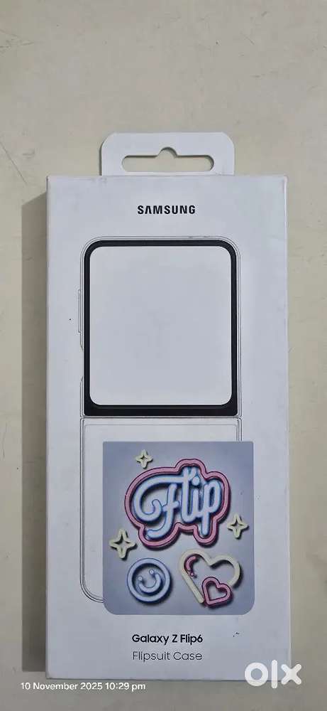 SAMSUNG Galaxy Z Flip7 FE, Flip6 (Flipsuit, Gray)