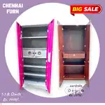 New Wooden Wardrobe ,Steel Almirah Bero