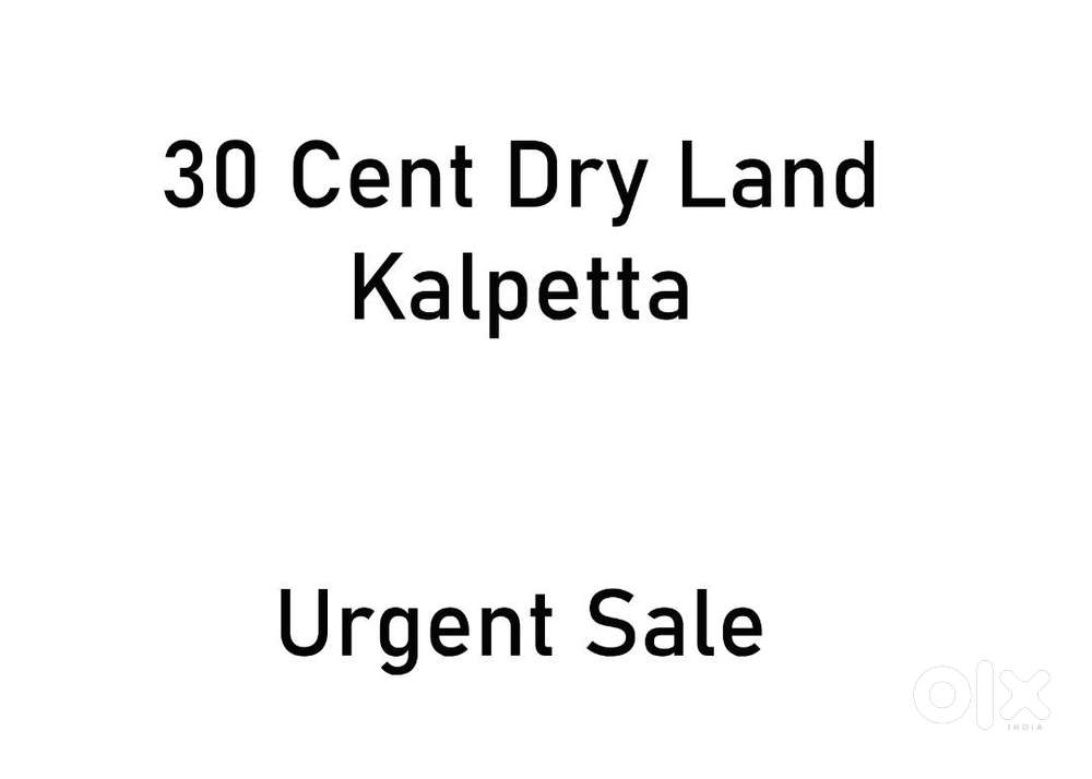 30 Cent Plot Urgent Sale in Kalpetta